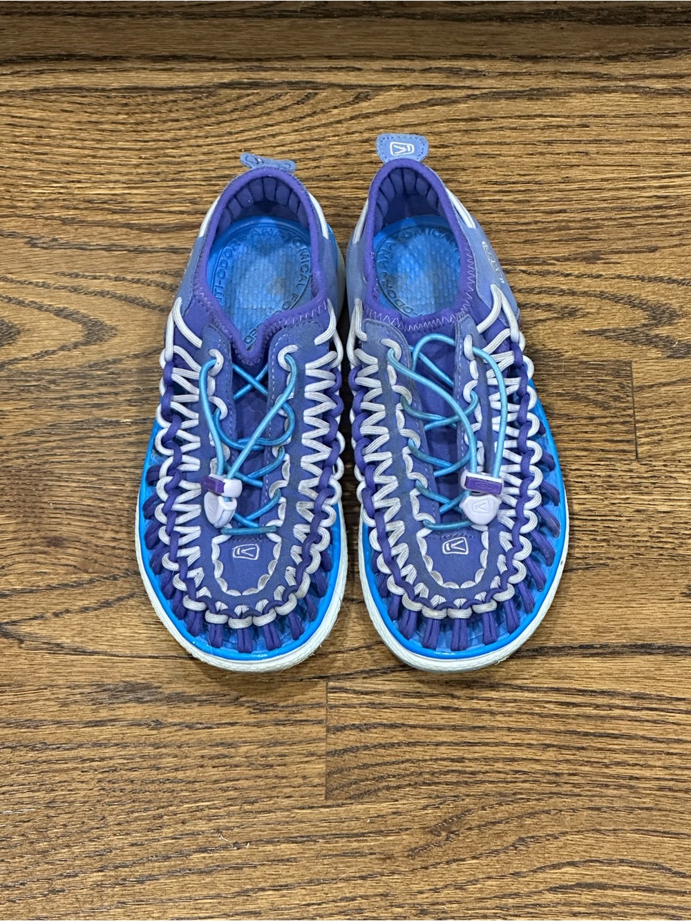 Keen Uneek Woven Cord Sandals Purple Blue Women 7.5 8 / Youth 6⁠